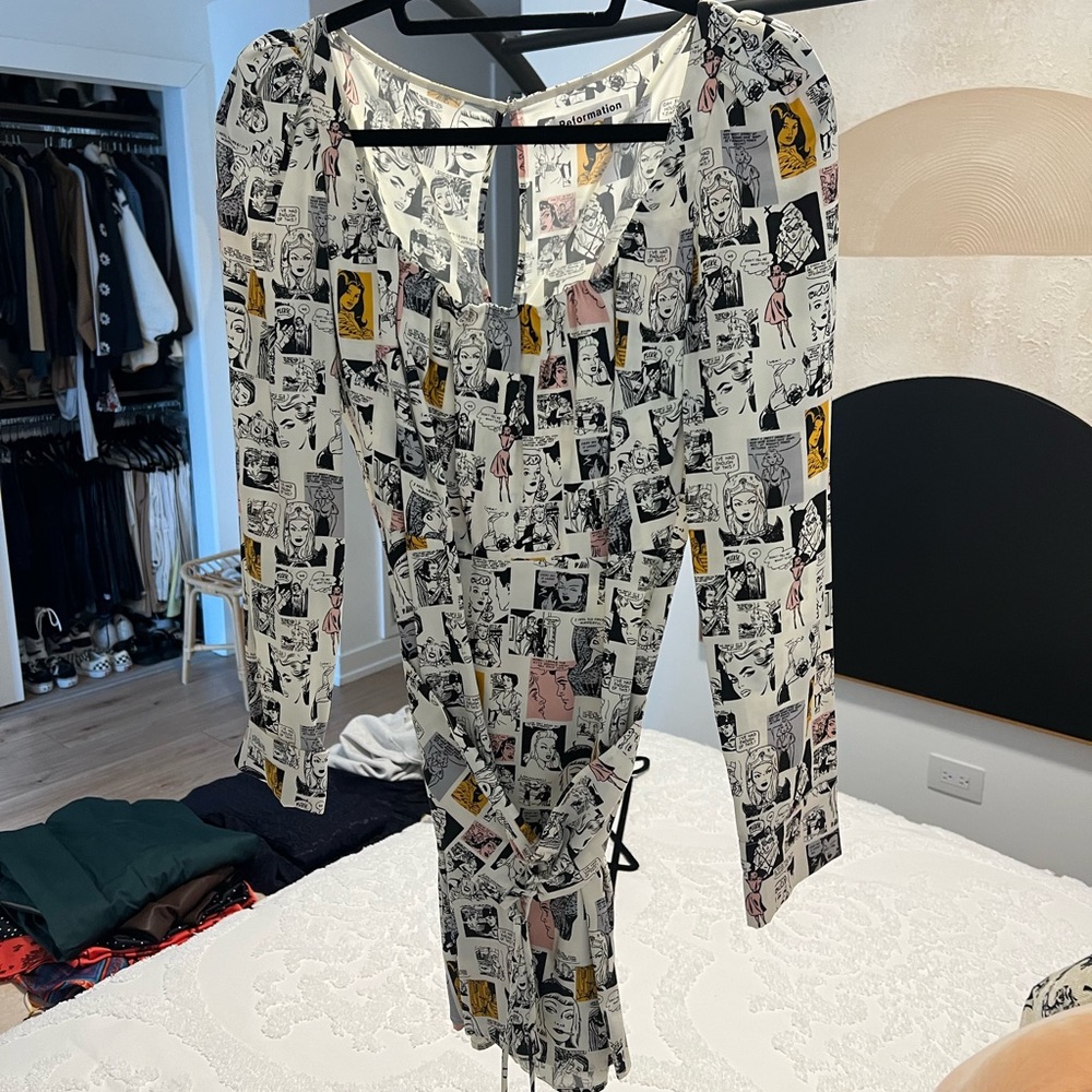 Reformation corset comic book print